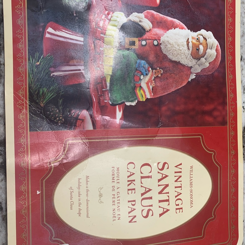 NWT Santa cake pan from Williams Sonoma